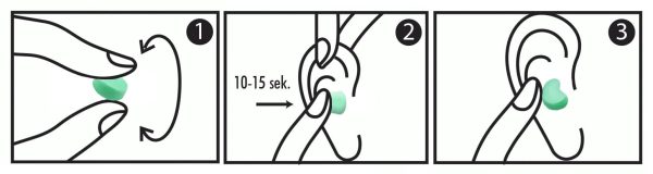 43haspro Silikoniniai Ausu Kistukai (27db) 6 Poros.zali Militra. 2. Jpg