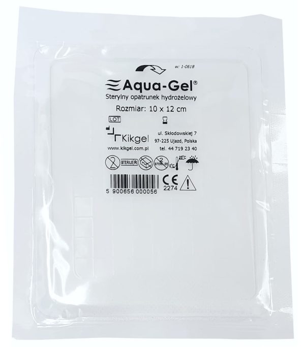 Aqua Gel – Tai Tvarstis Sunkiai Gyjancioms Zaizdoms. 10x12 Cm Militra