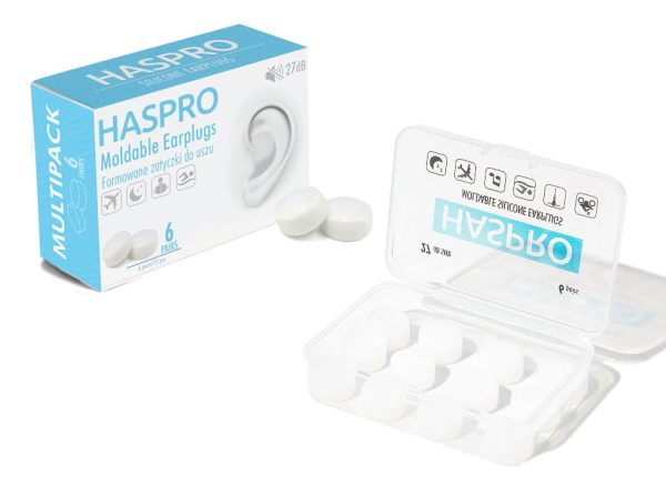 Haspro Silikoniniai Ausu Kistukai (27db) 6 Poros.balti Militra. Jpg