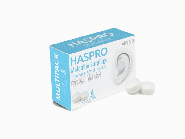 Haspro Silikoniniai Ausu Kistukai (27db) Balti Militra 6 Poros 1