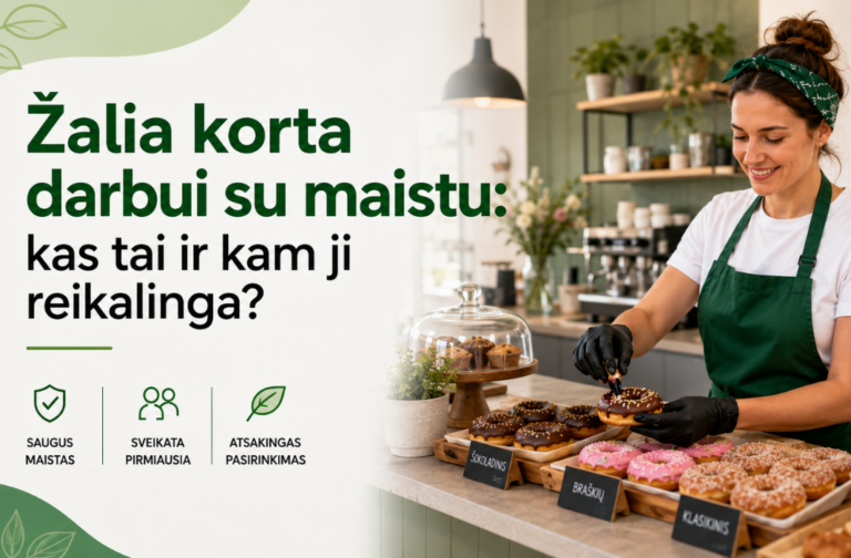 Žalia korta darbui su maistu kas tai ir kam ji reikalinga?
